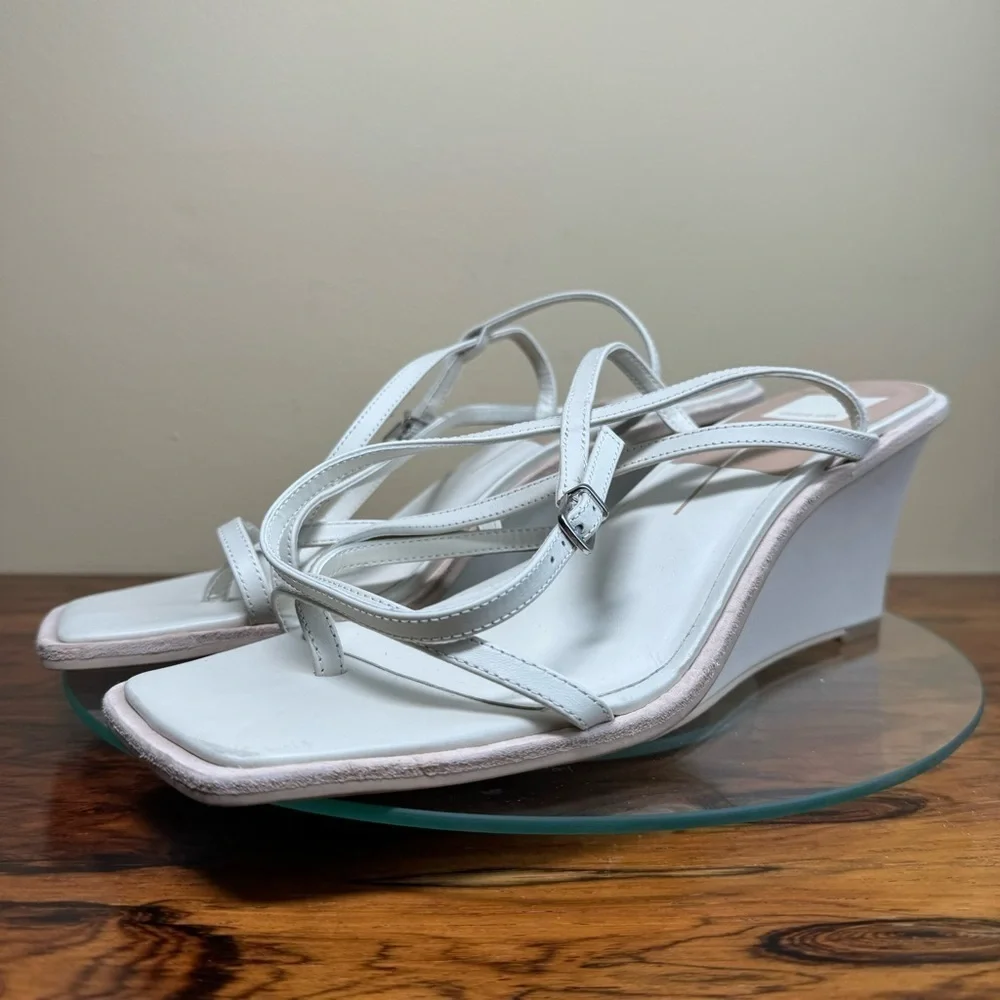 Dolce Vita Gemini Wedges - ivory leather - size 12 - Picture 6 of 16
